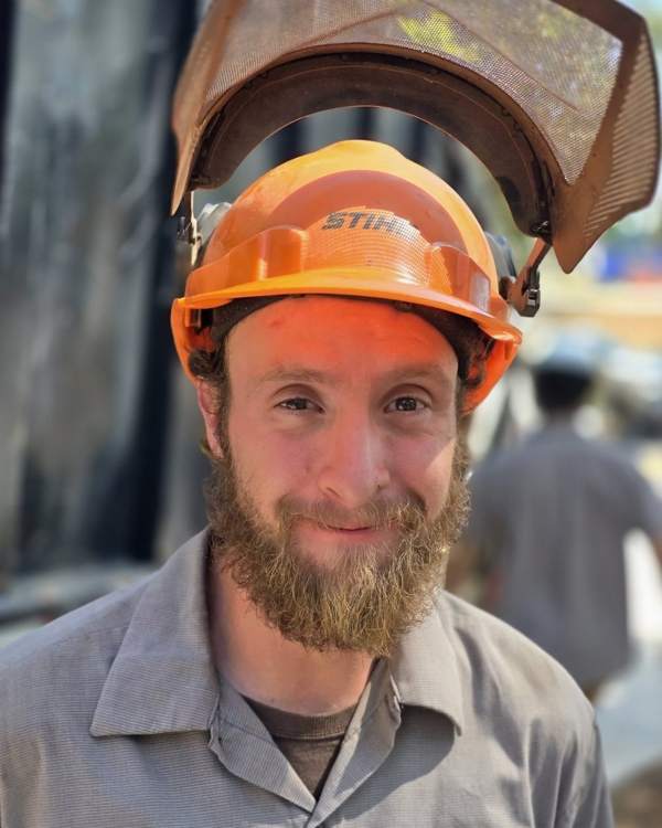 Mullinax crew member on the job